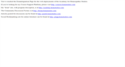 Desktop Screenshot of homstudies.com